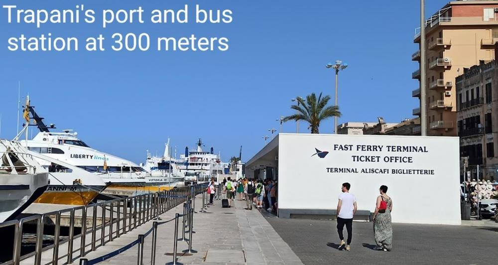 Casa Azzurra Lejlighed Trapani Eksteriør billede